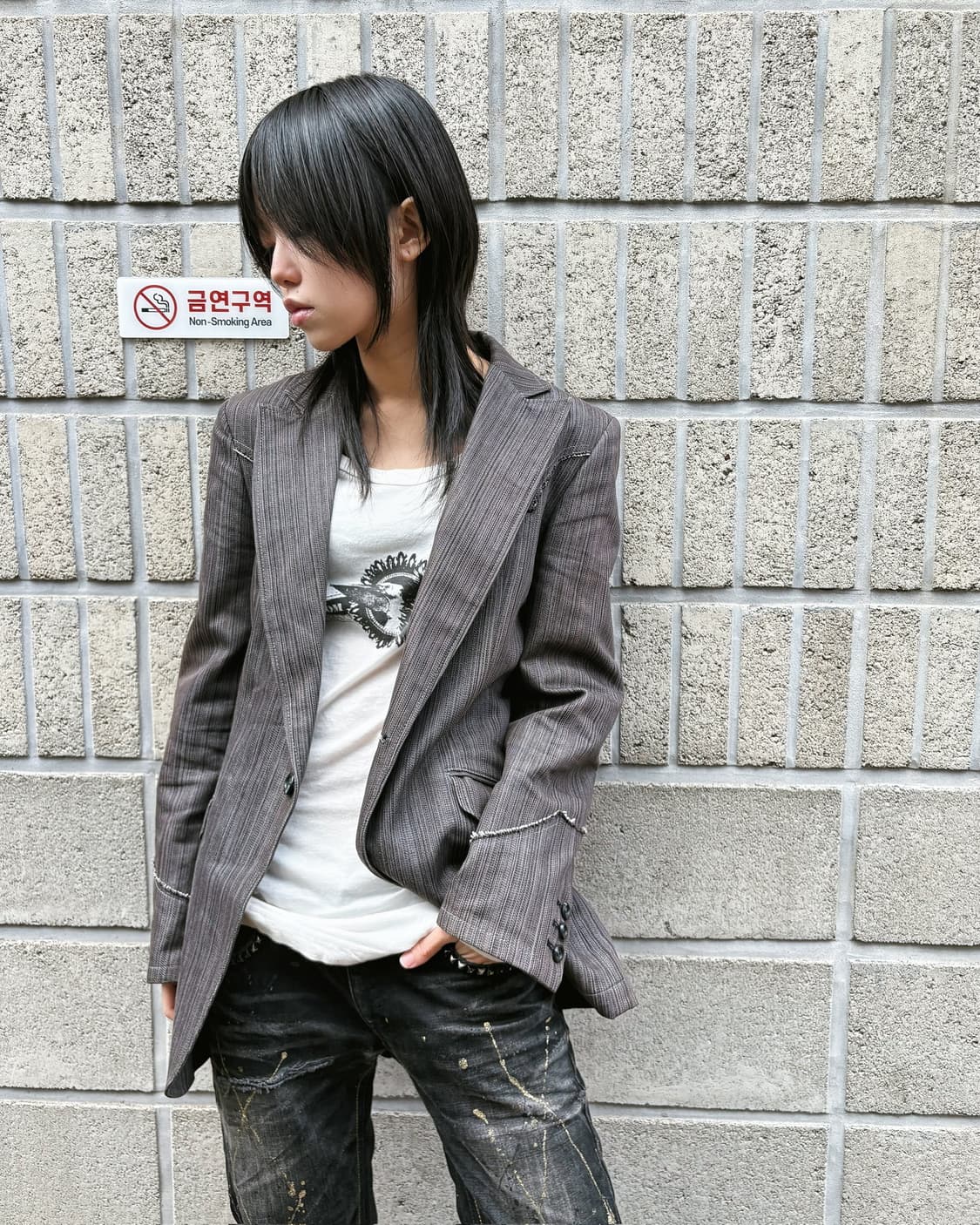 토네이도 마트 도트 스트라이프 웨스턴 블레이저 상품이미지3