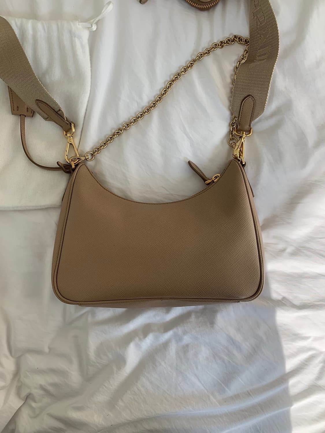 프라다 가죽 숄더백 상품이미지4