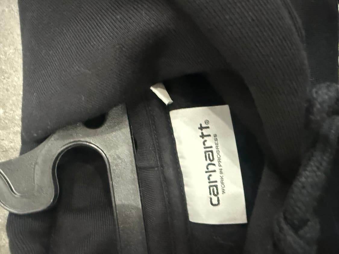 칼하트 WIP 후드 칼하트 스웨트셔츠 블랙 화이트 상품이미지2