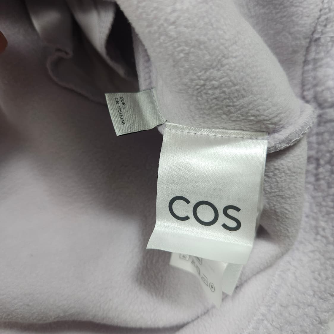 COS 코스 반집업 롱 후리스 상품이미지5