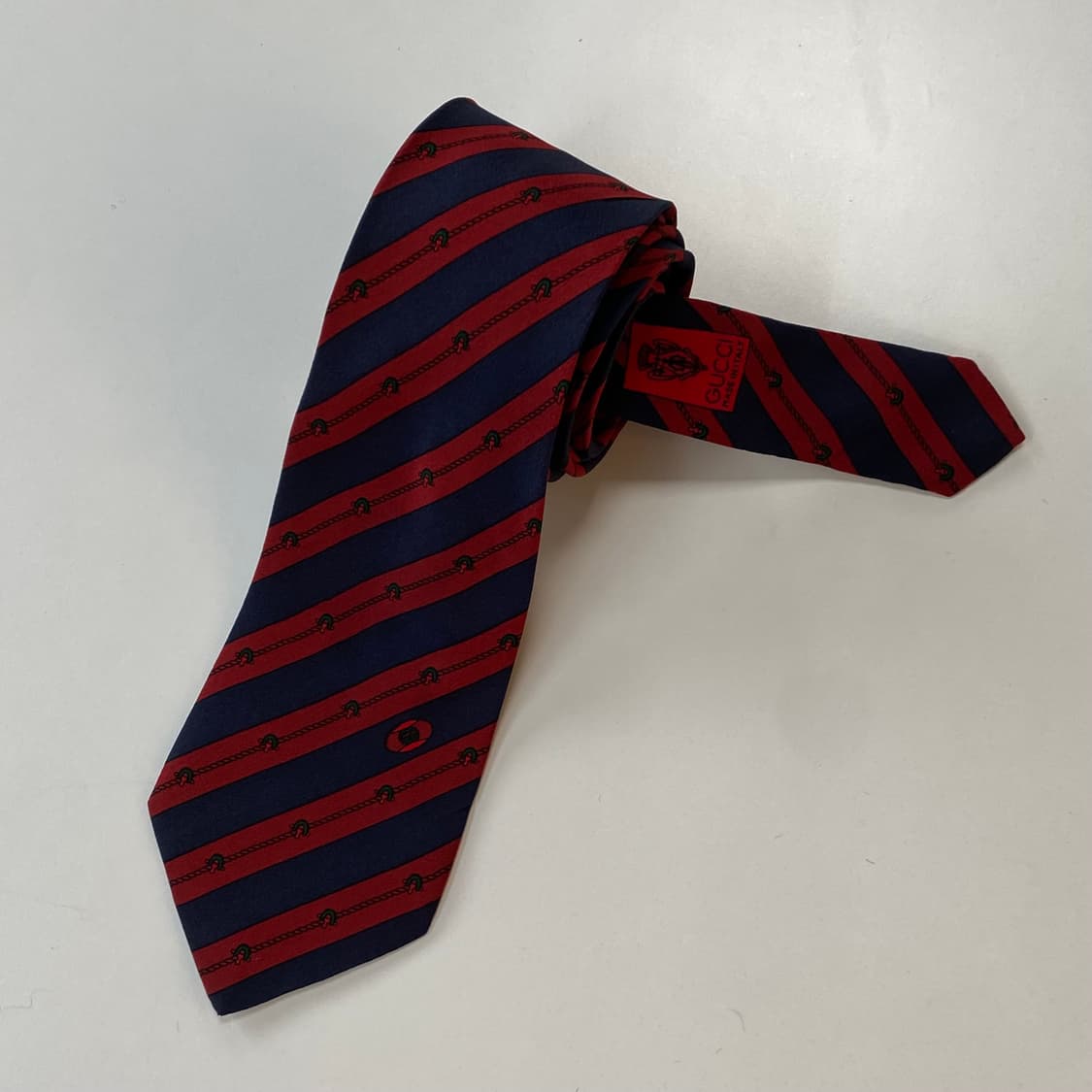 구찌(GUCCI) 심플로고 명품 정품 넥타이 7.8cm 상품이미지4