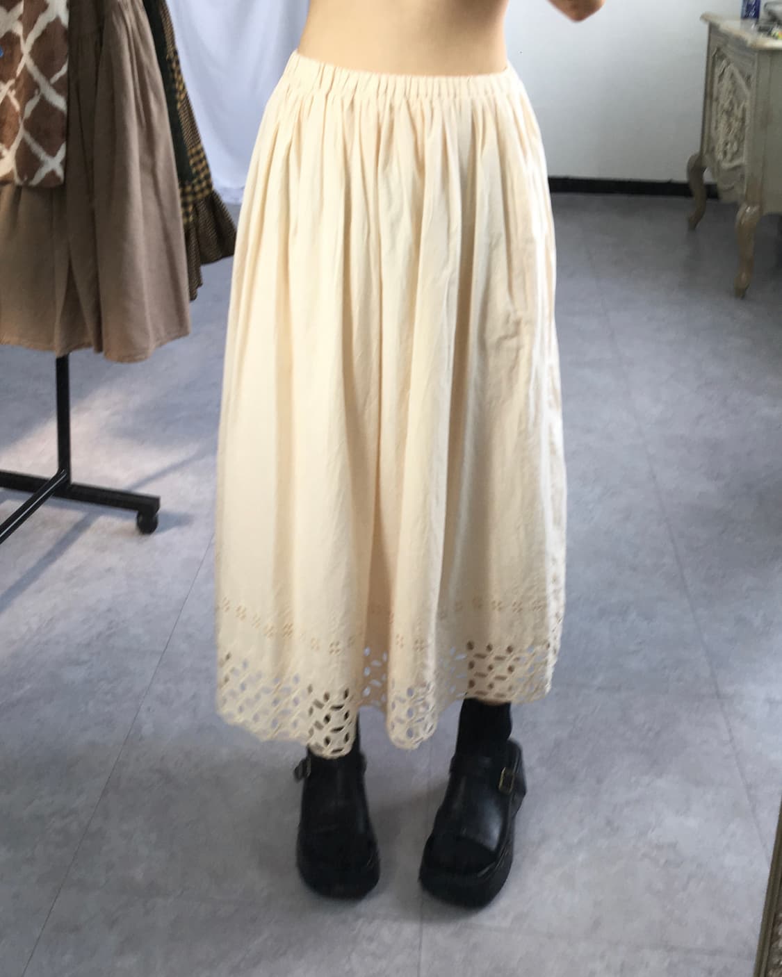 Punching point skirt 상품이미지6