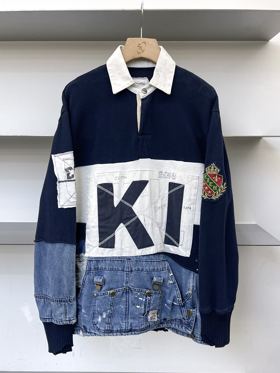 그렉 로렌 x 키스 18fw 50/50 럭비셔츠 상품이미지2