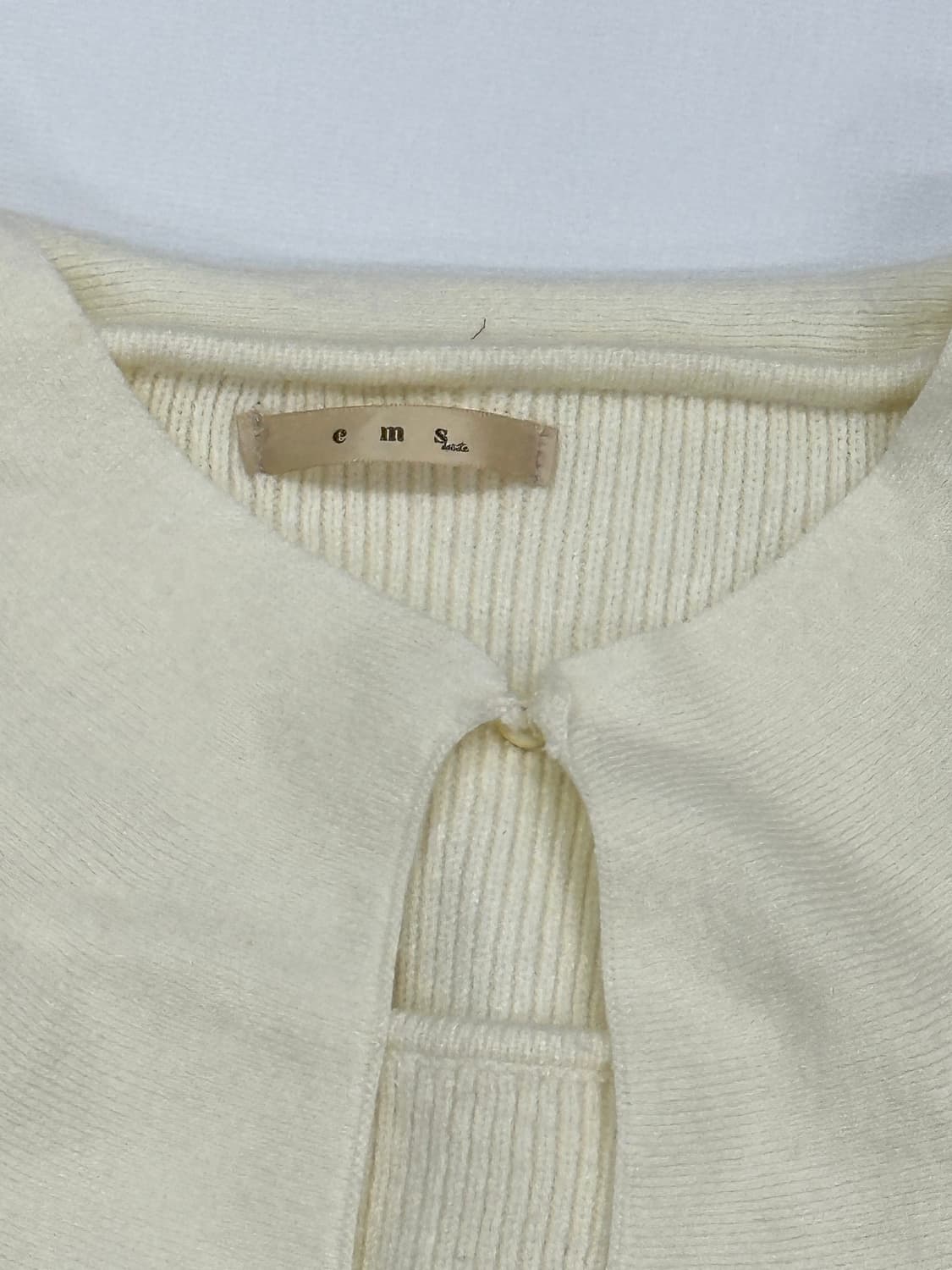 케이프st 히메갸루 아이보리 니트 스퀘어넥 러블리 모리걸 상품이미지5