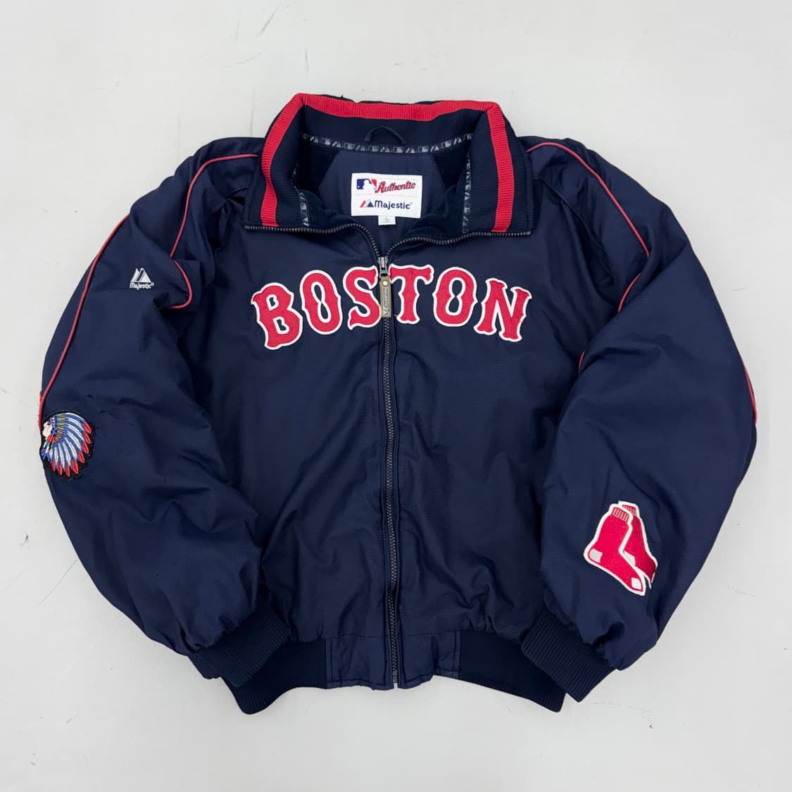 마제스틱 오왼 보스턴 레드삭스 베이스볼 올드스쿨 점퍼 자켓 상품이미지2