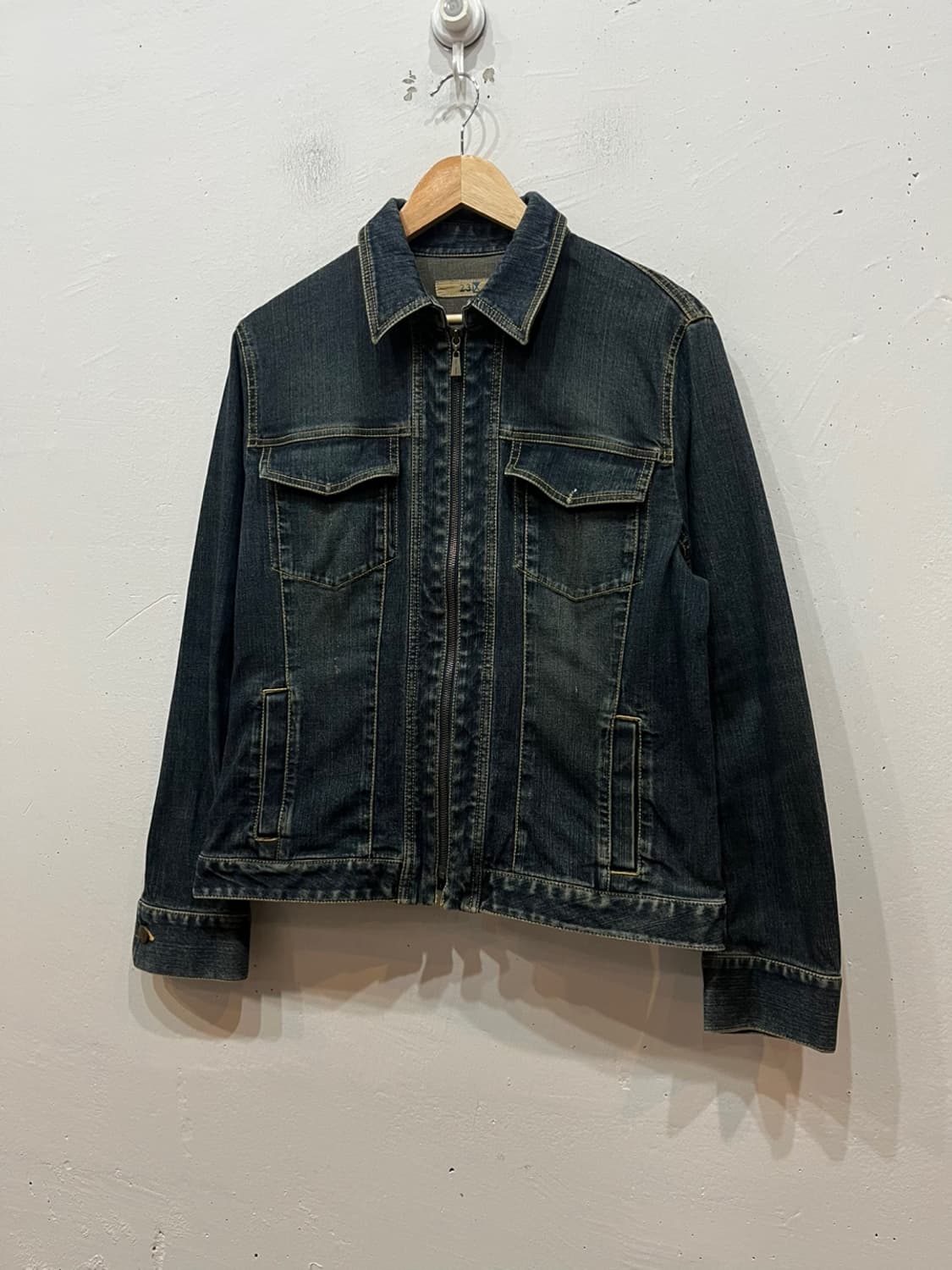 23 JPN 집업 데님 자켓 우먼즈 상품이미지1