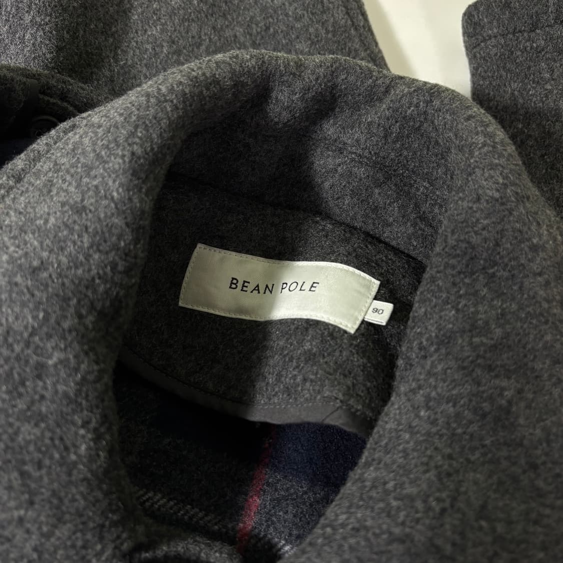 90-95 빈폴 차콜 엘보우패치 떡볶이 더플코트 상품이미지5