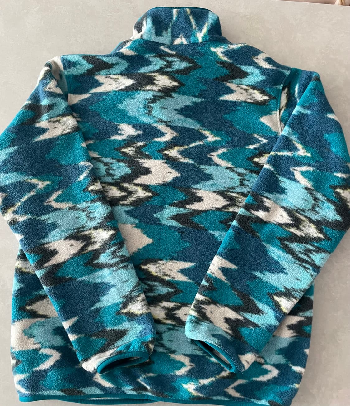 파타고니아 신칠라 블루 터콰이즈 패턴 여성 M 헤비웨이트 상품이미지2