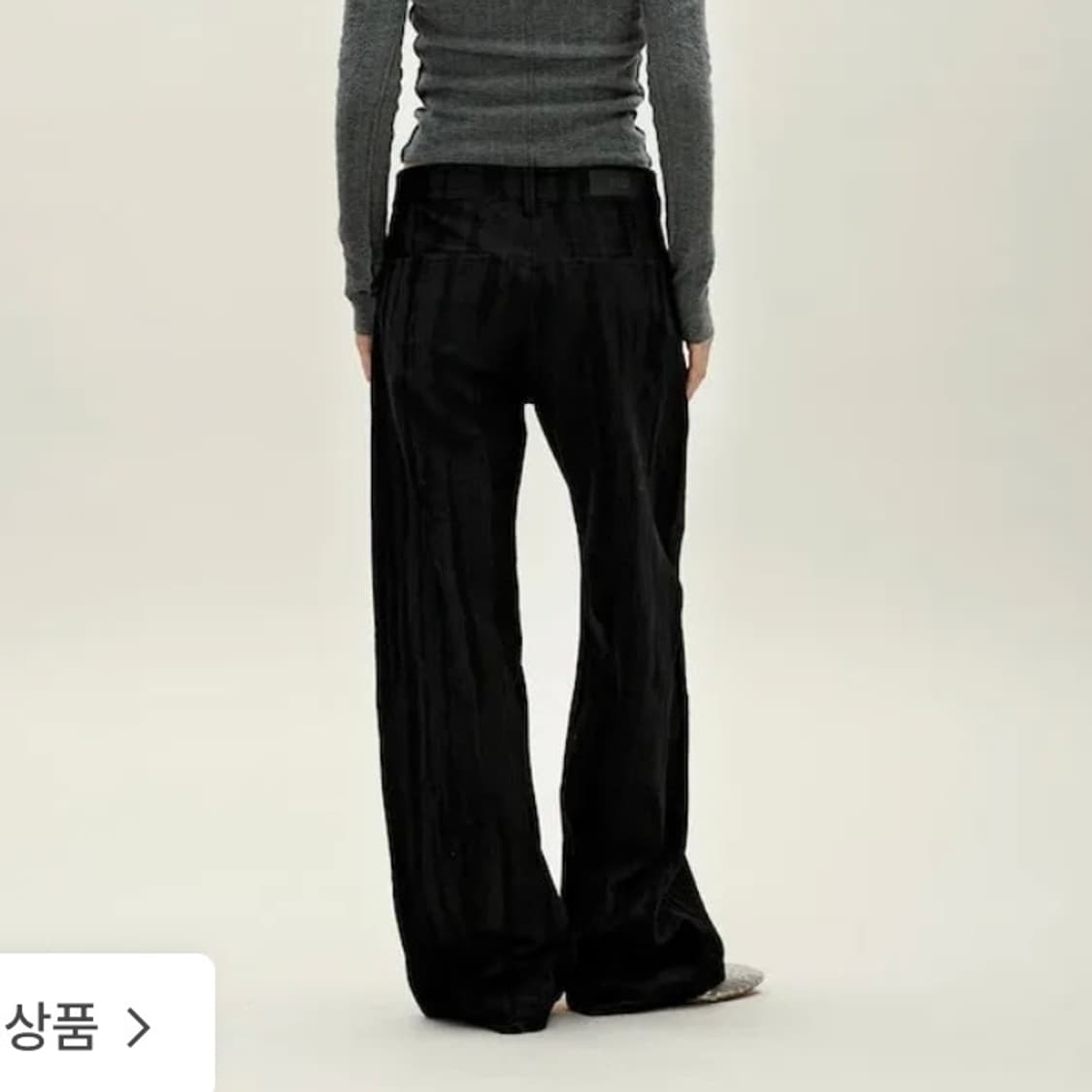 [김나영픽] 앙개 Jacquard Wide Pants Navy 상품이미지2