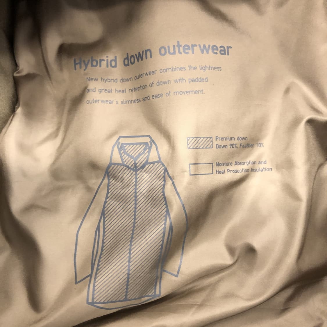 유니클로 하이브리드 덕다운 패딩코트 S  상품이미지7
