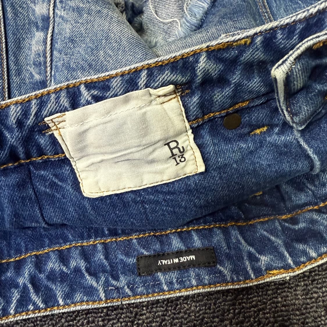 R13 더블 레이어드 데님 팬츠  상품이미지7