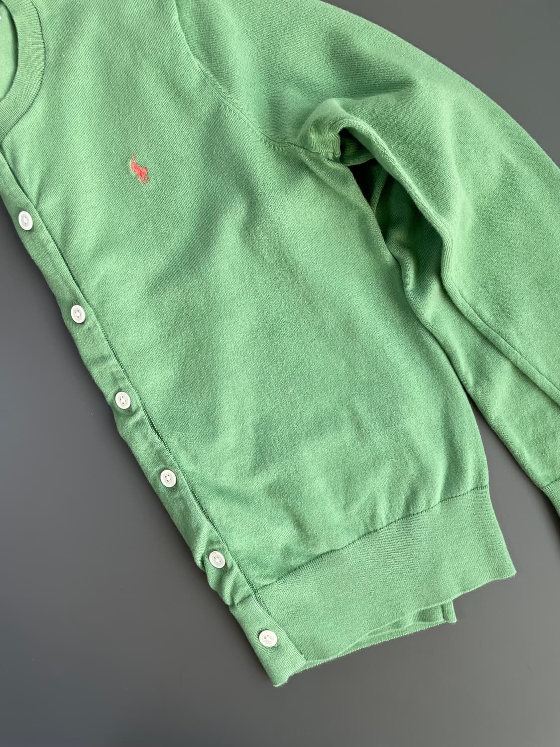 [S] 폴로 랄프로렌 자수로고 여성 코튼 블렌드 가디건 신형 QR 상품이미지4