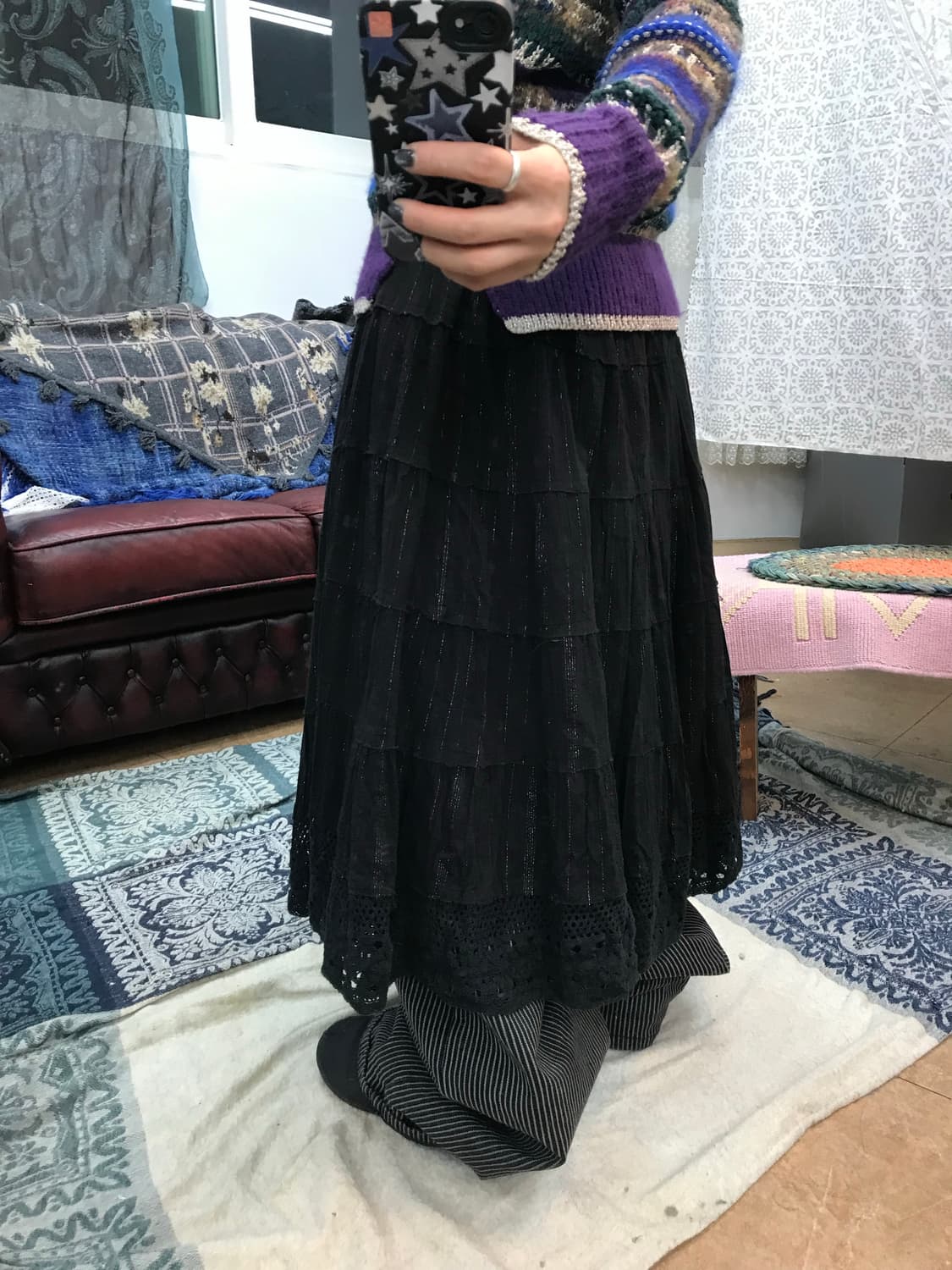 Visit in newyork 여성 빈티지 디테일 캉캉스커트  상품이미지2