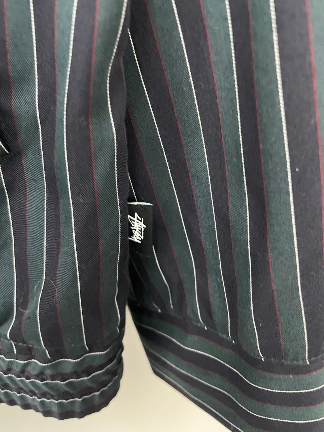 스투시 핀 스트라이프 폴리 블루종 자켓 H2190 상품이미지4