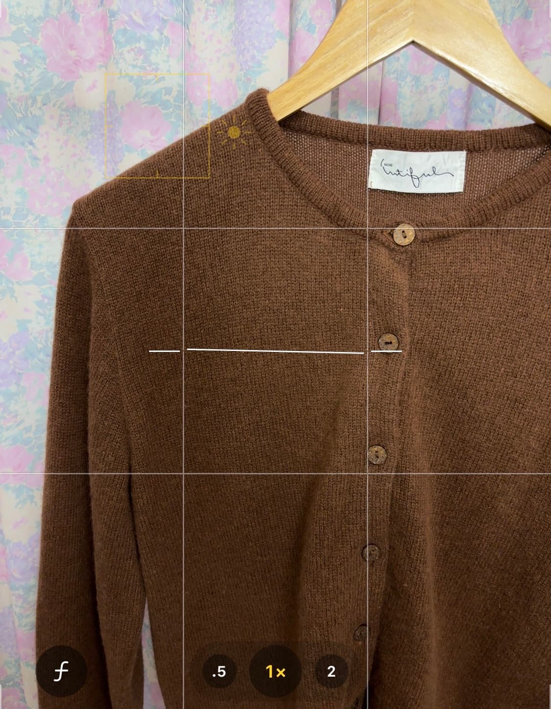 카멜 브라운 울 가디건 상품이미지10