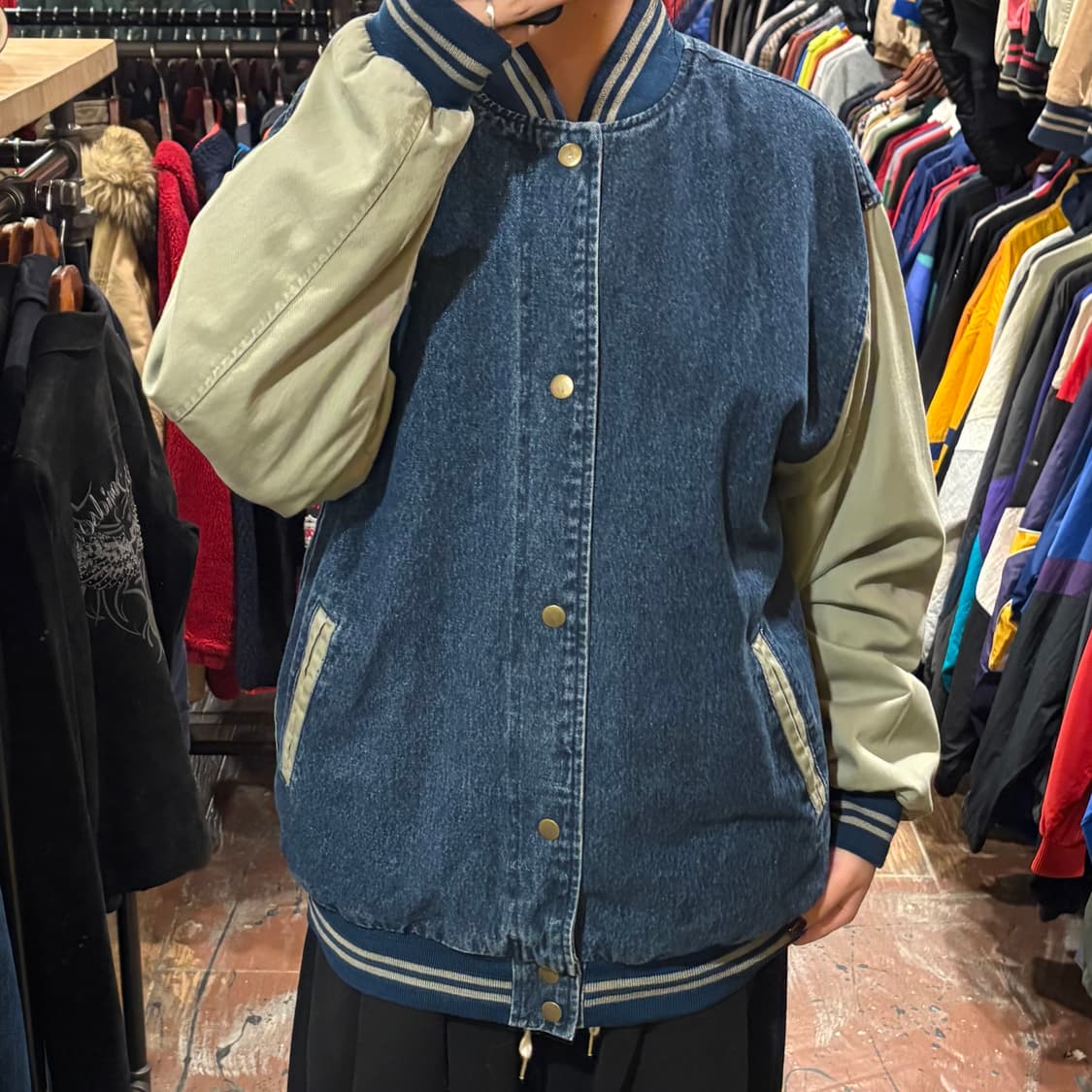 [HI] VTG 데님바시티자켓 중청 상품이미지2