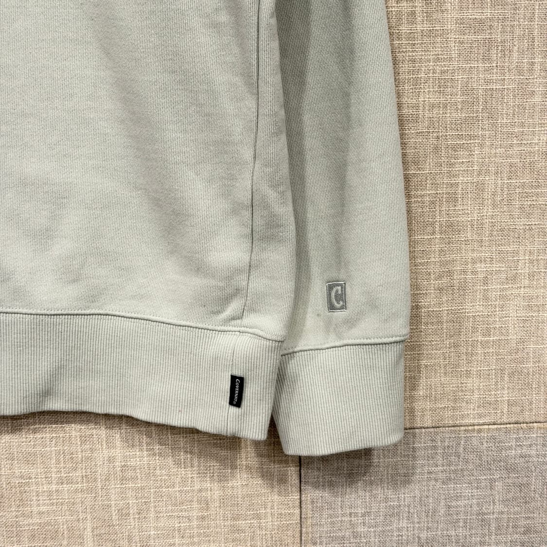 커버낫 C로고 맨투맨 티셔츠 XL 민트 상품이미지3