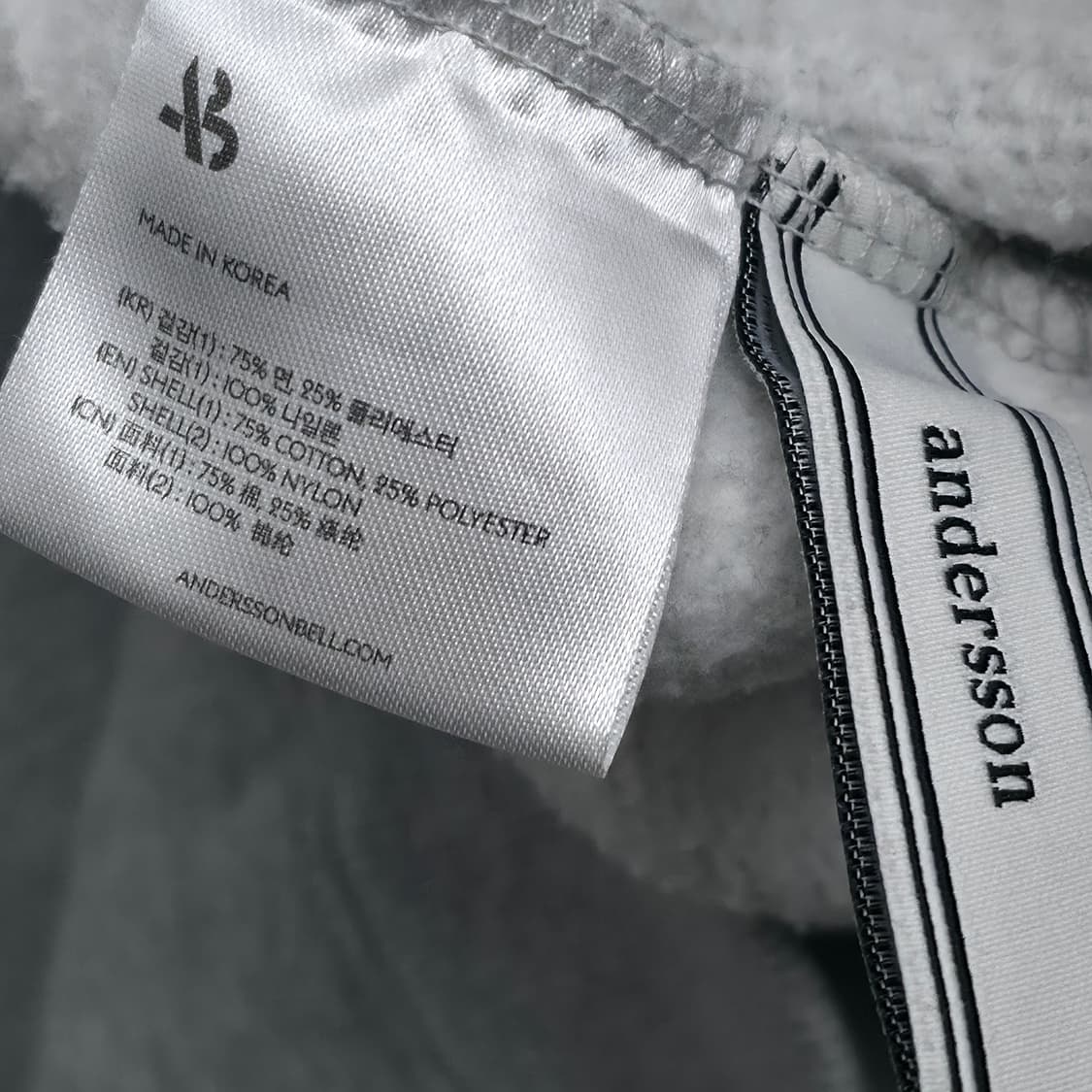 [XL] 앤더슨벨 그레이 후드티 상품이미지7