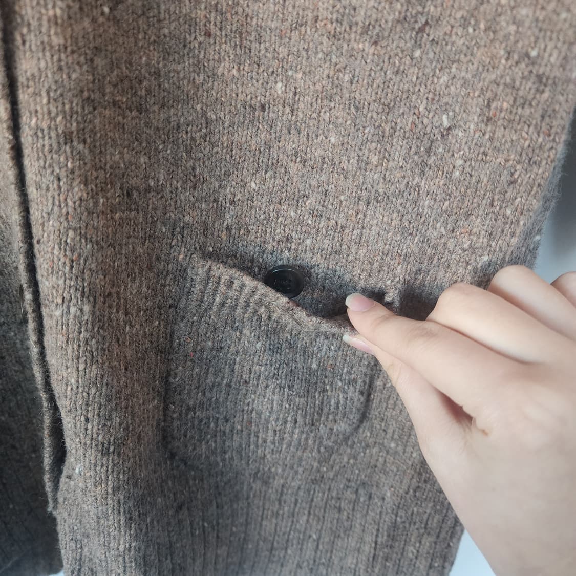 타미힐피겨 브라운 롱 가디건 상품이미지3