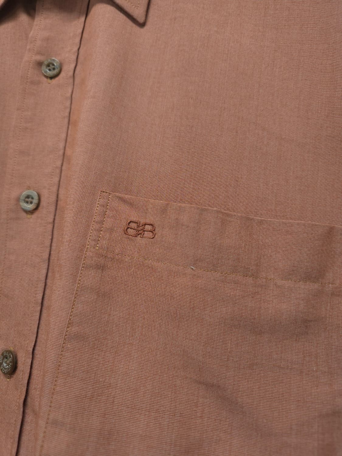 발렌시아가 90's 빈티지 브라운 긴팔 봄여름 셔츠 (95) 상품이미지4