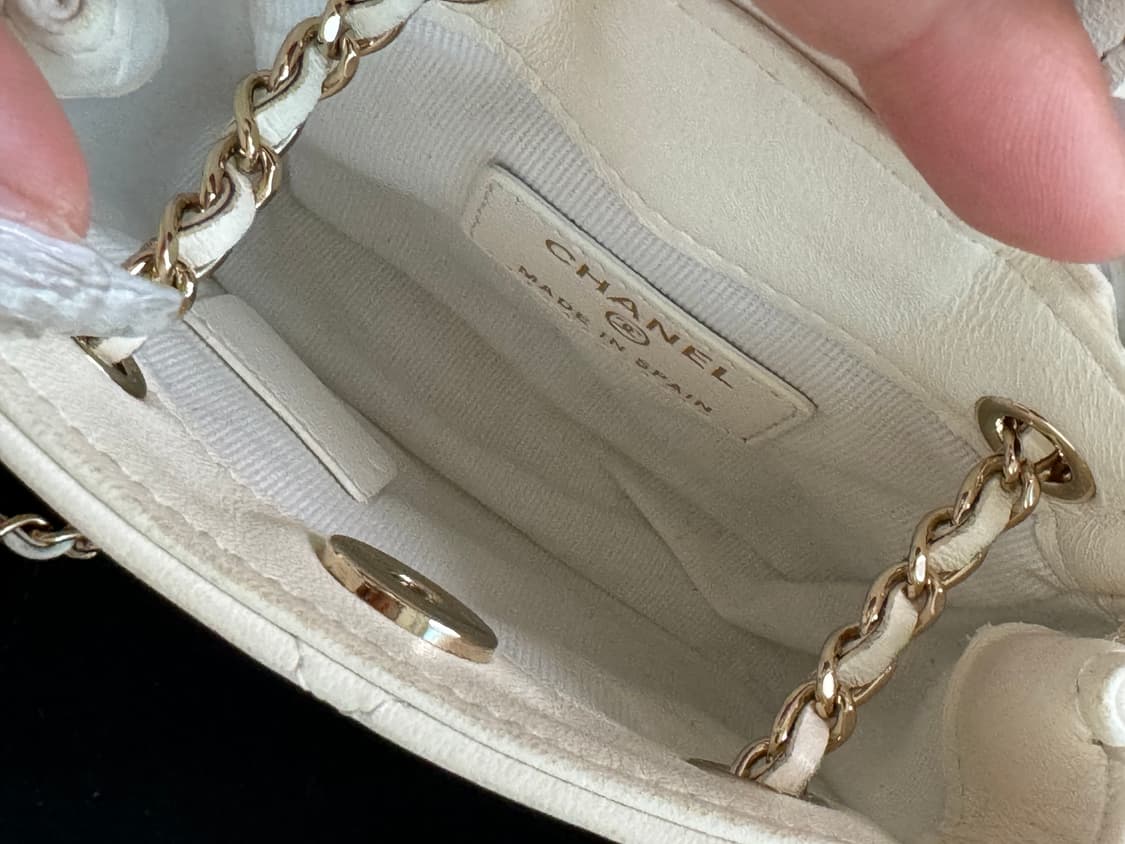 샤넬 화이트 미니 체인백 판매 상품이미지7