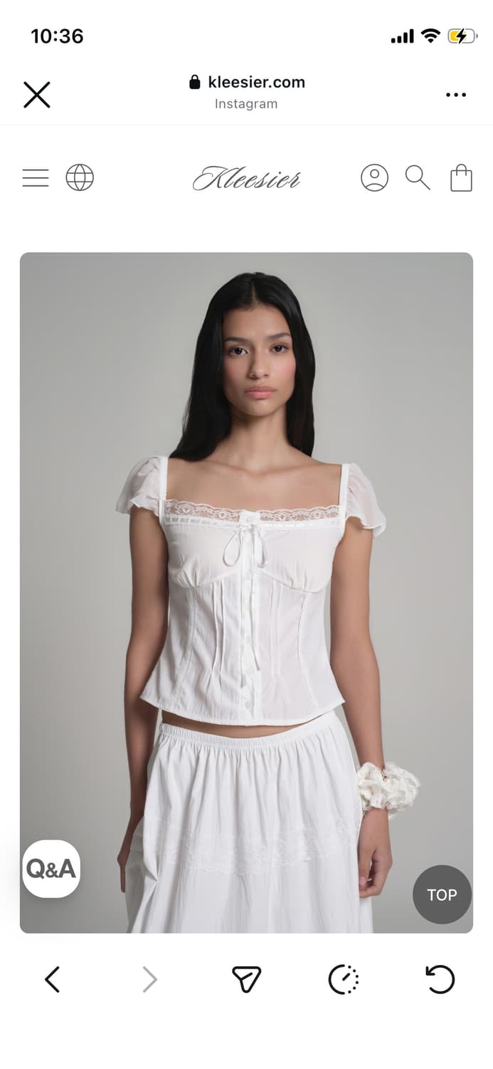 Angel lace blouse 카리나 블라우스 (새상품) 상품이미지2