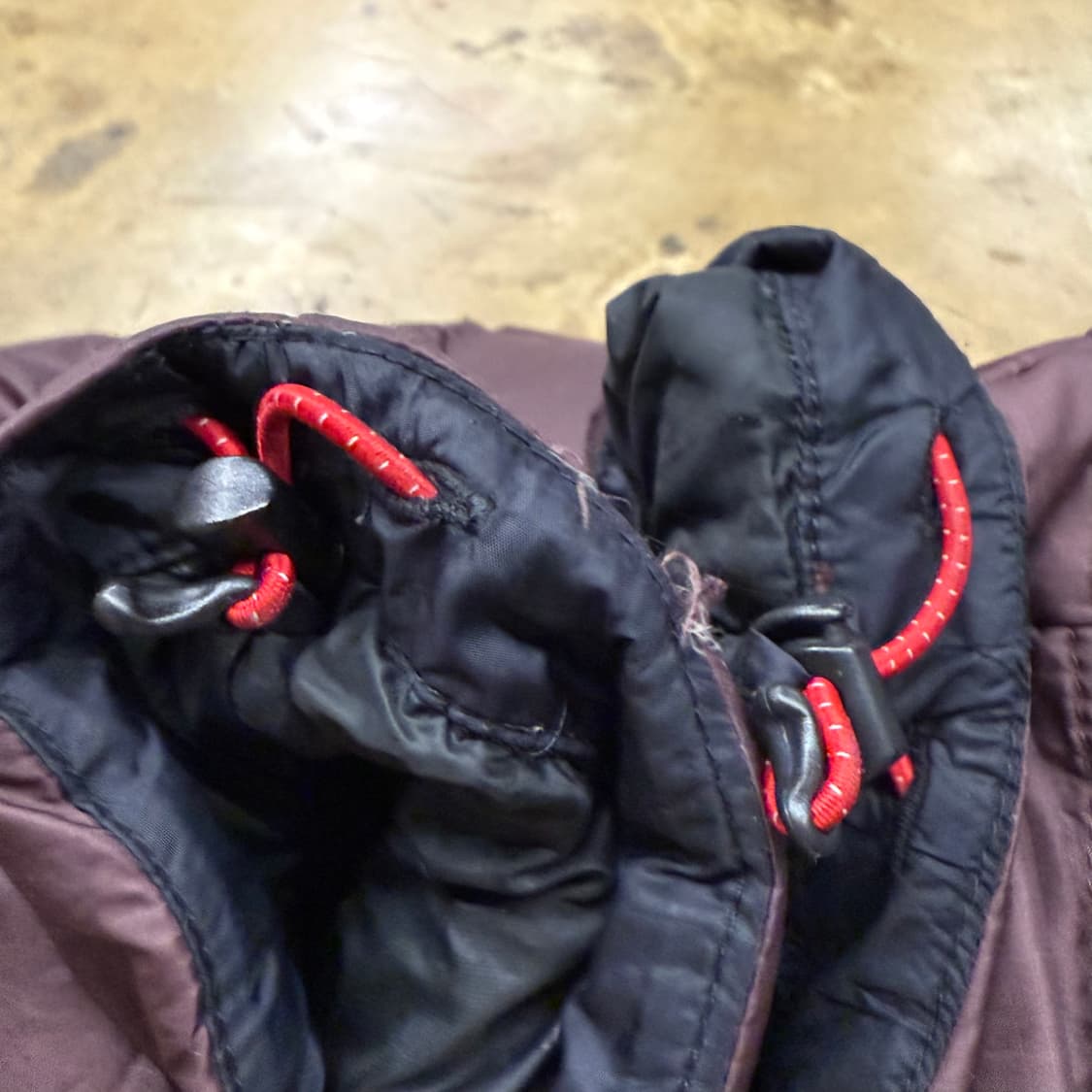 [정품/100] 노스페이스 눕시 700 패딩 버건디 b19 상품이미지7