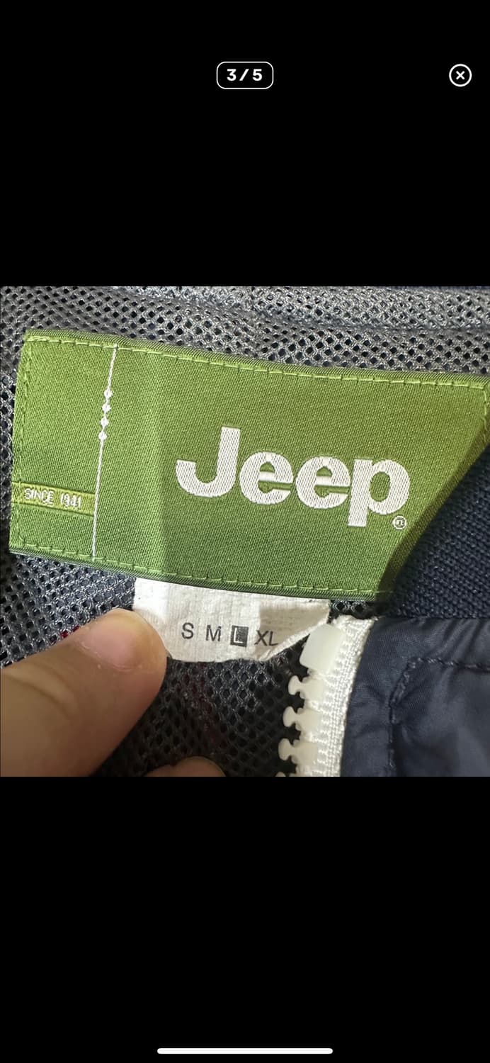  (바배) 지프 성조기 빅로고 바람막이 자켓 상품이미지3