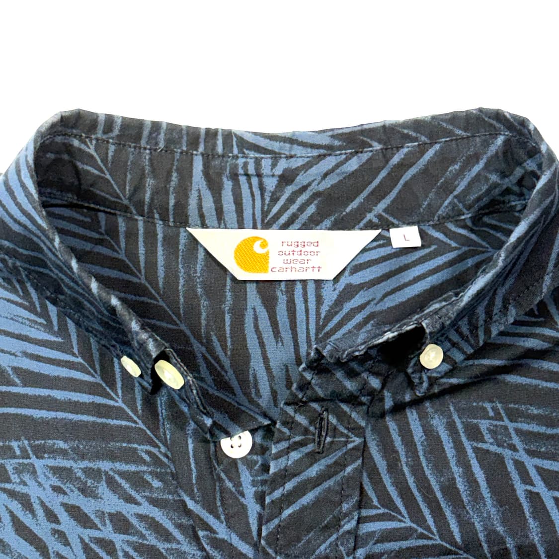 칼하트 네이비 야자수 셔츠 L 상품이미지4
