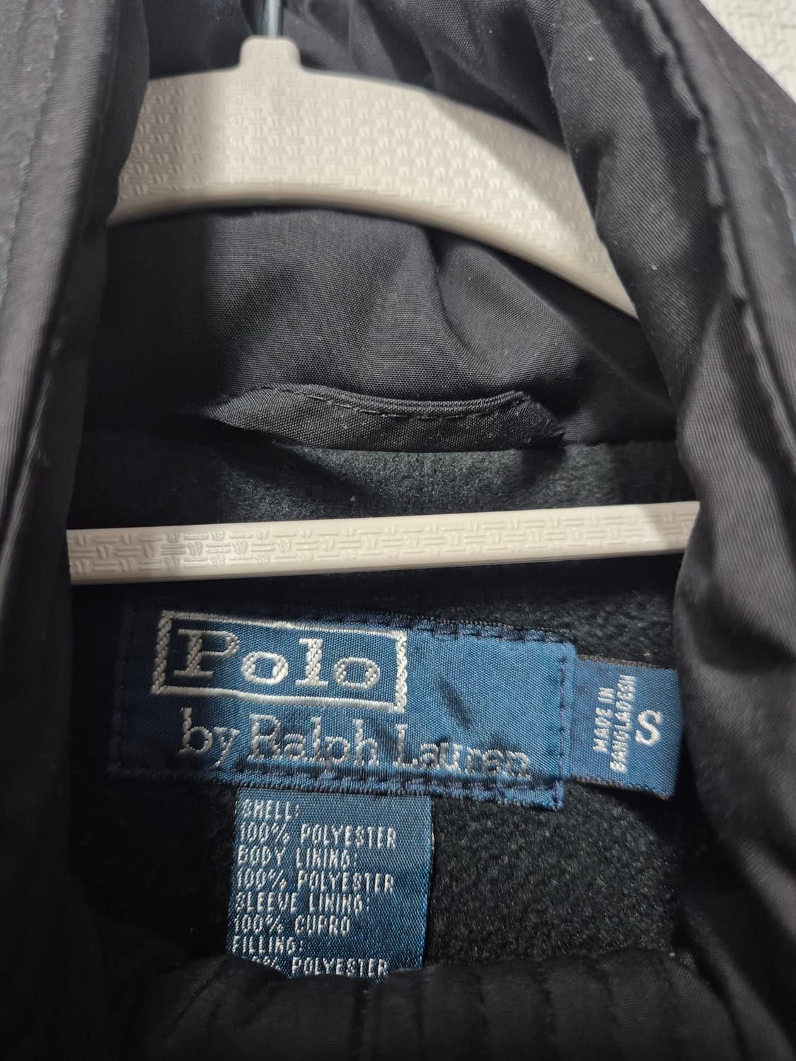 폴로 기모 블랙 히든후드 페리 자켓 / 100(정품) 상품이미지2