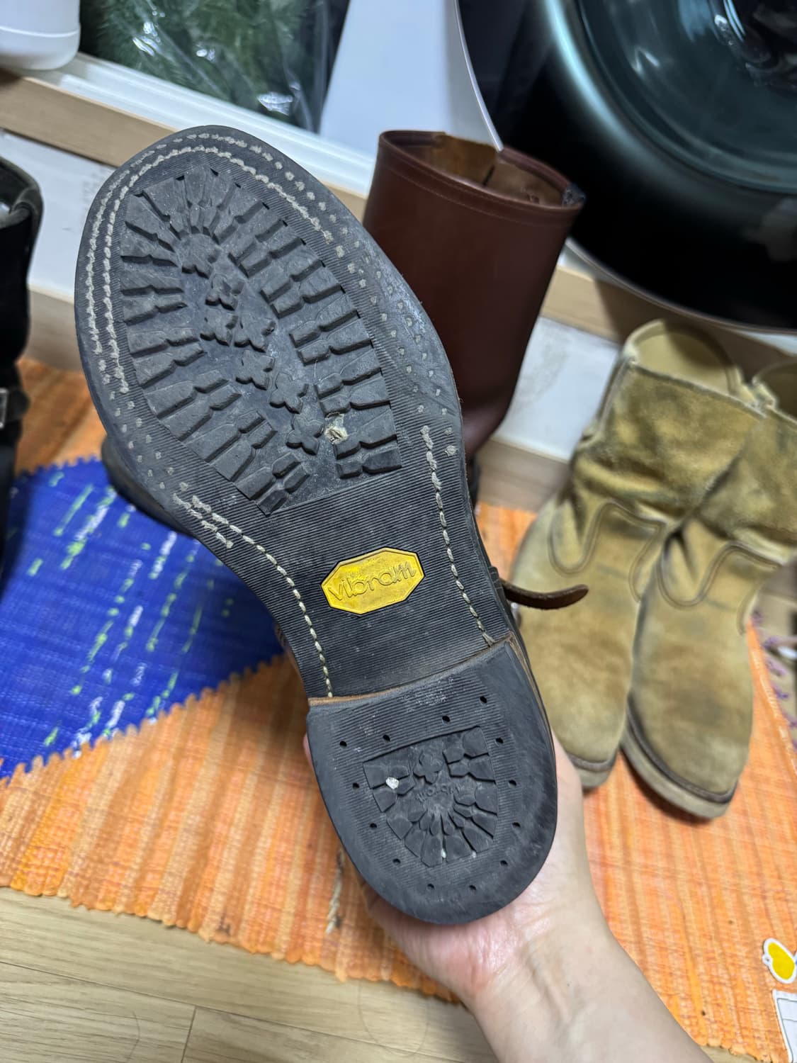 Wesco 투톤 엔지니어 부츠 9D 상품이미지5