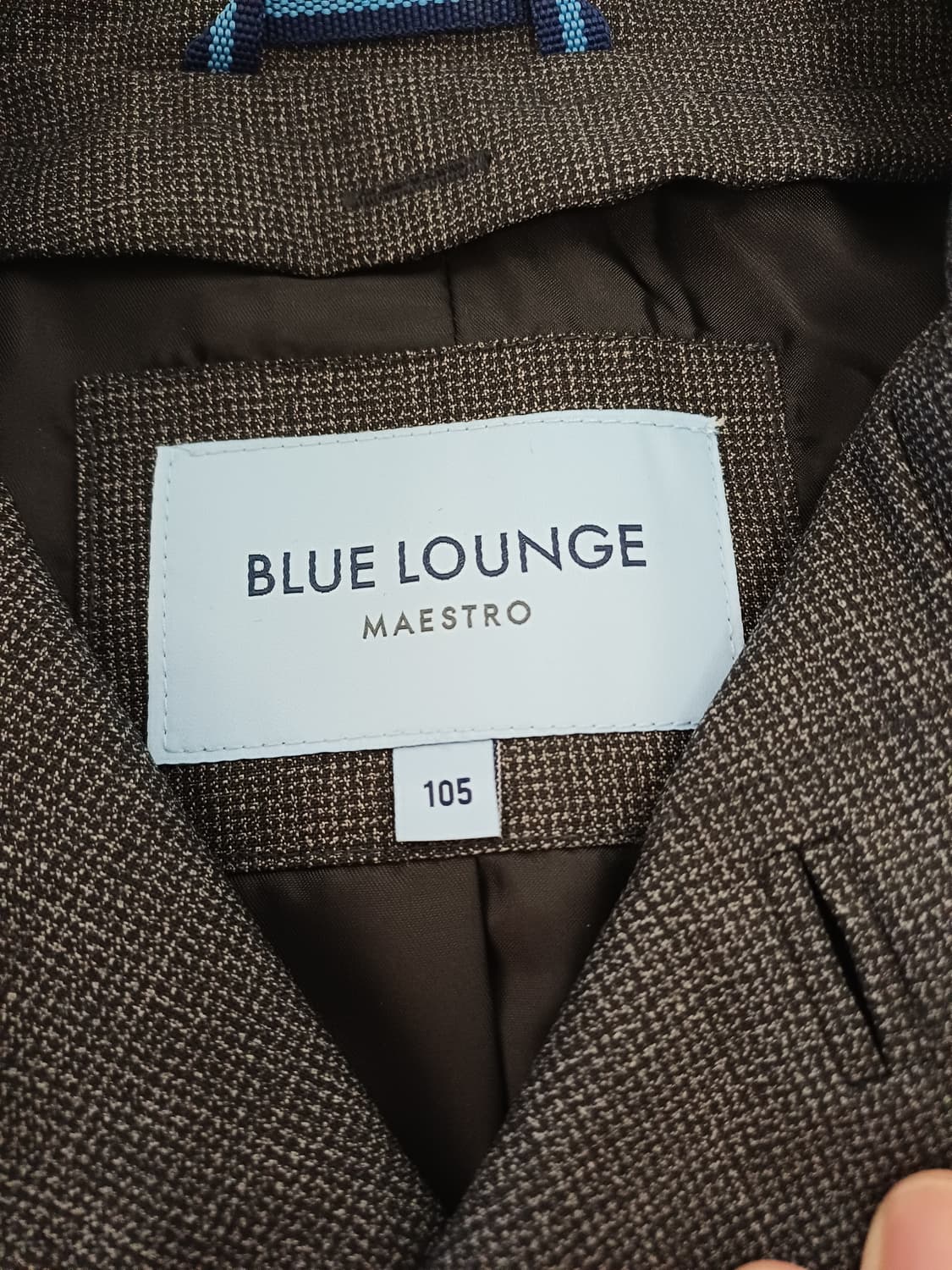 [105] LF 마에스트로 블루라운지  글렌체크 간절기 맥코트-초S급 상품이미지3