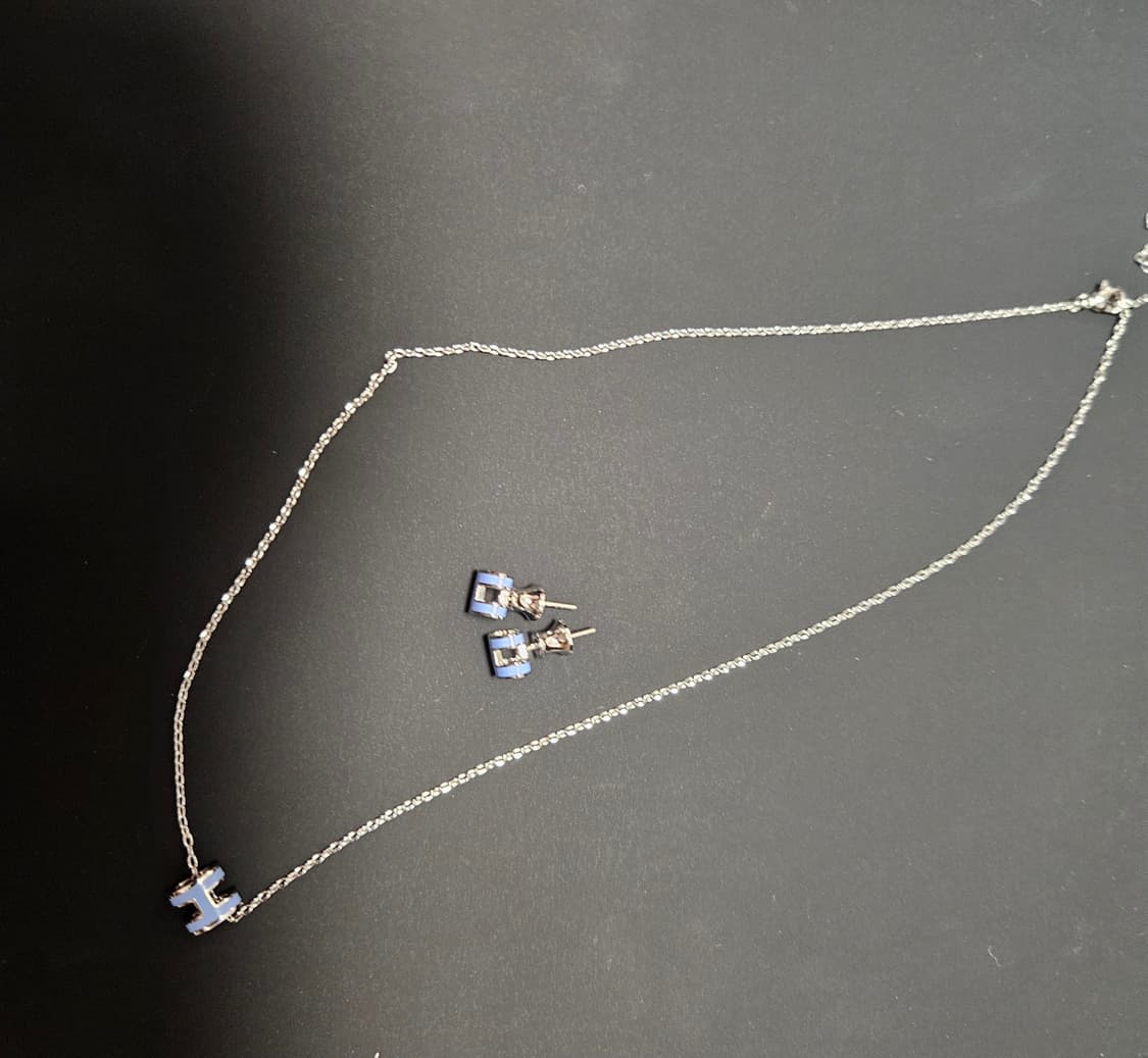 에르메스 팝아슈 미니 빈티지 목걸이 & 귀걸이 세트 상품이미지2