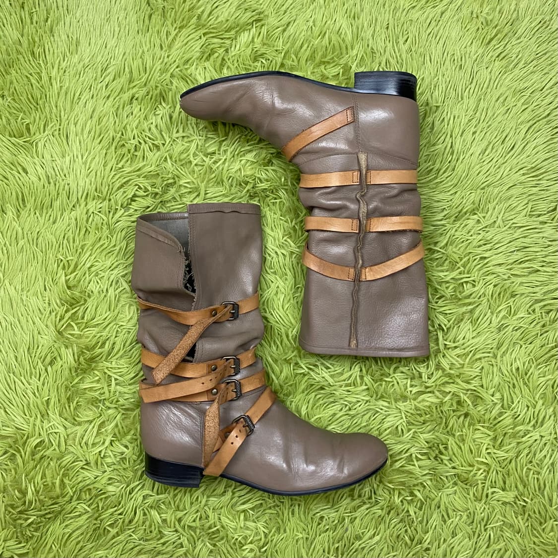 MON LOU LOU 멀티 벨티드 레더 부츠 상품이미지7