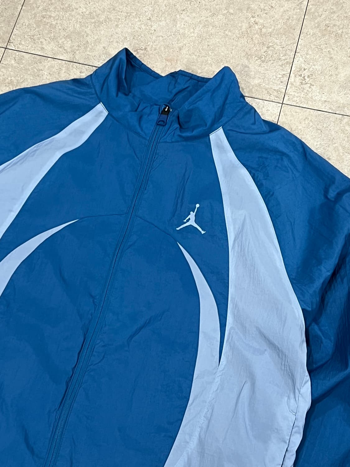 (3XL) 조던 스포츠 잼 웜업 자켓 인더스트리얼 블루 블루 그레이 상품이미지3