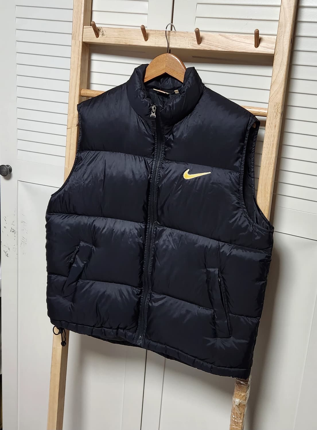 L 나이키 90s 빅로고 올드스쿨 조끼 베스트 패딩 자켓 상품이미지4