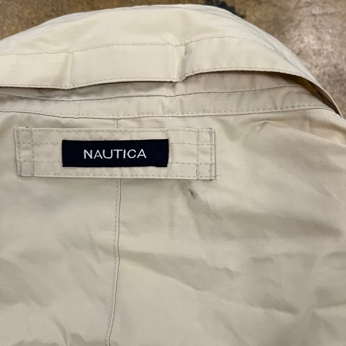 [정품/M] 노티카 화이트 배색 바람막이 점퍼 b15 상품이미지5