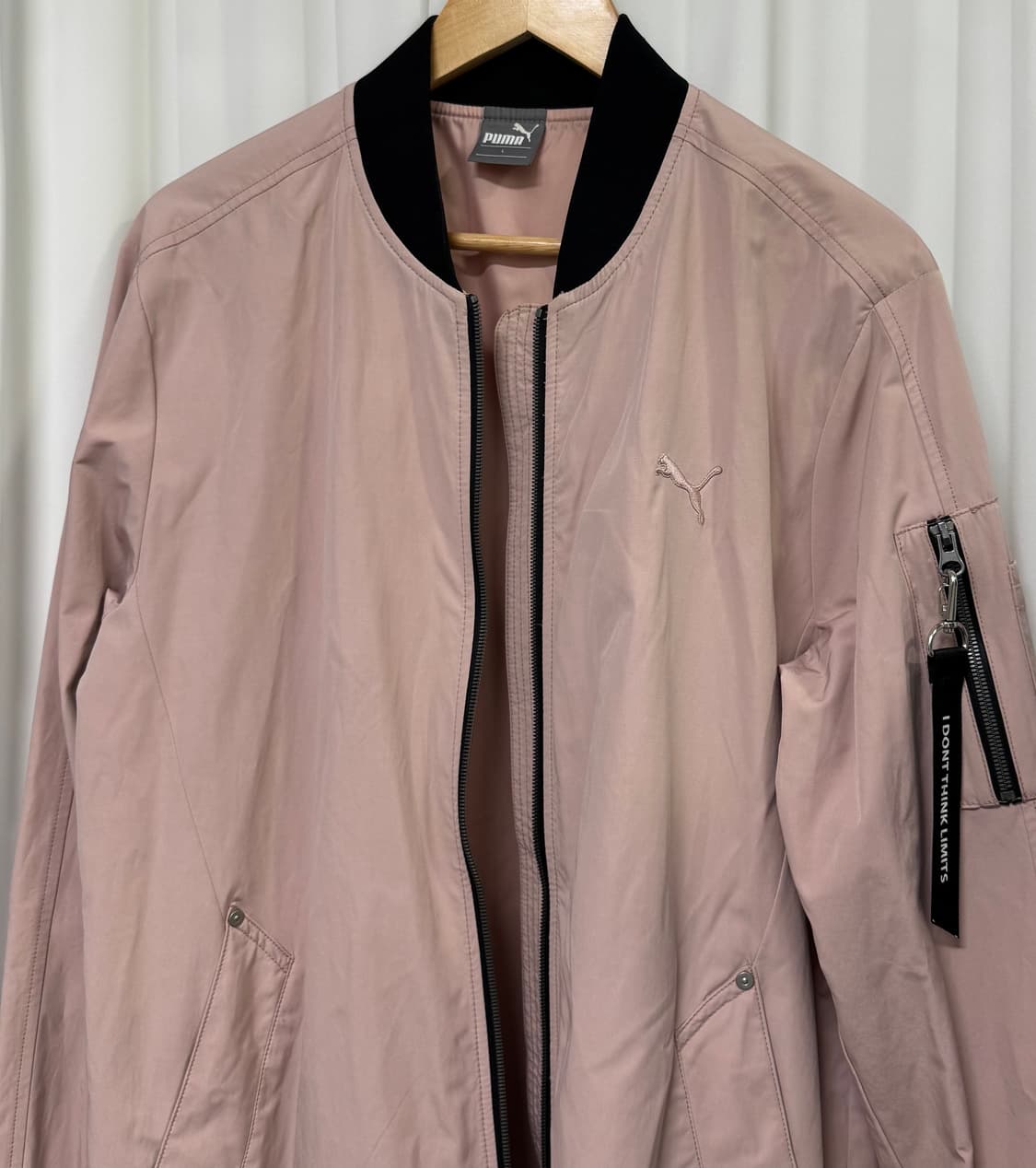 PUMA 푸마 롱 봄버 자켓 핑크 블루종 상품이미지9