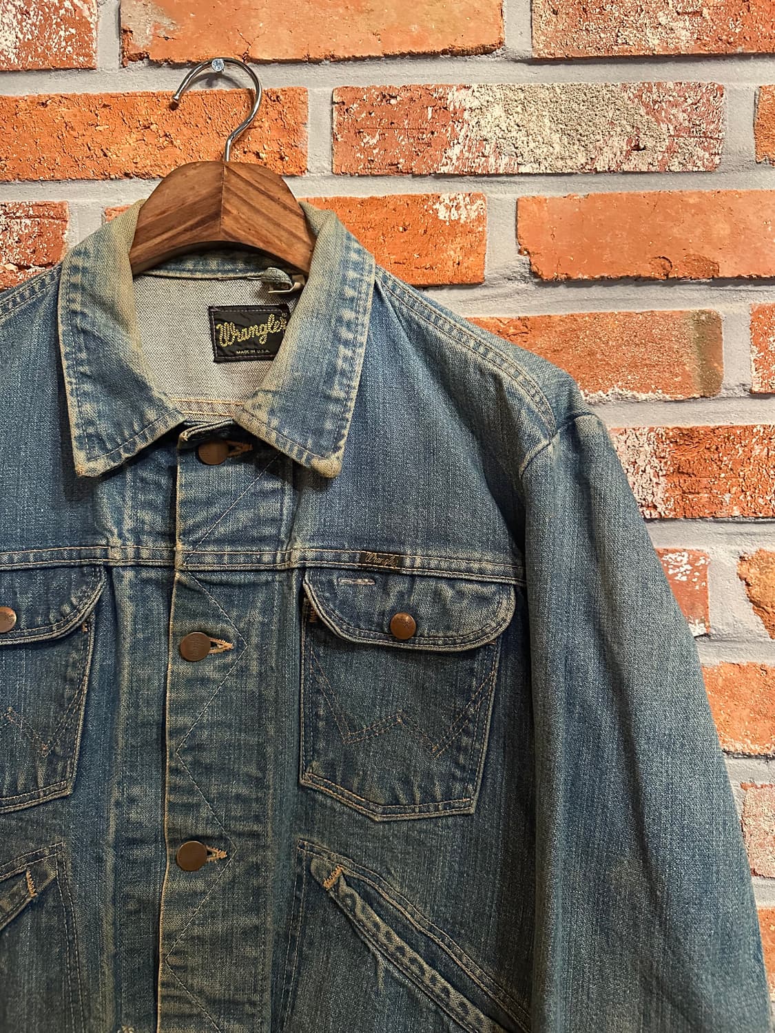 70s USA 빈티지 랭글러 126MJ 데님 자켓 상품이미지3