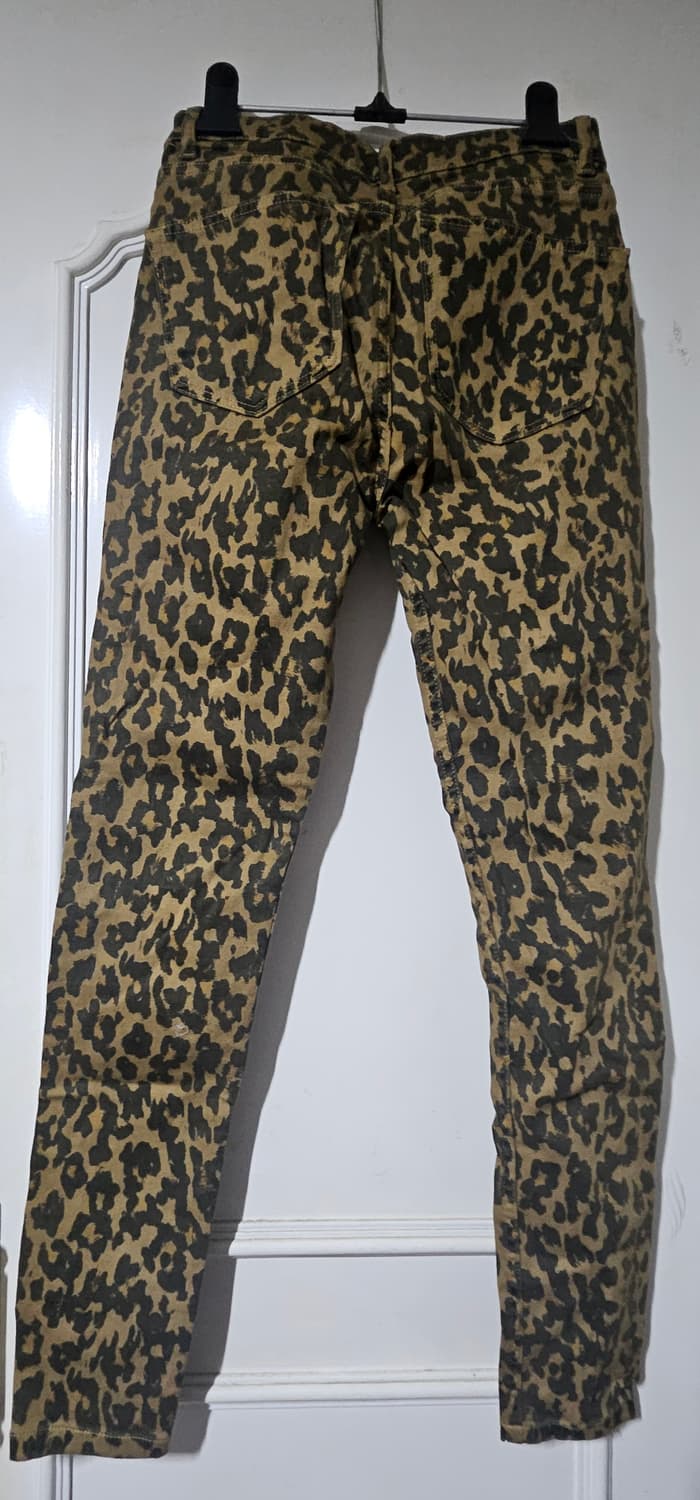 자라 레오파드패턴 스키니 데님 팬츠 상품이미지2