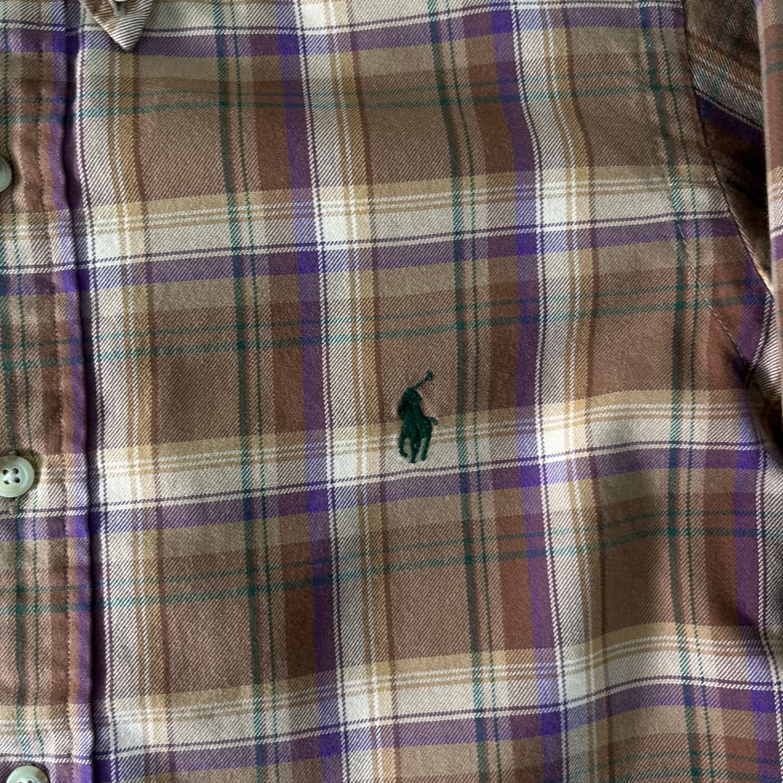 100 폴로랄프로렌 빈티지 체크 코튼 셔츠 상품이미지3