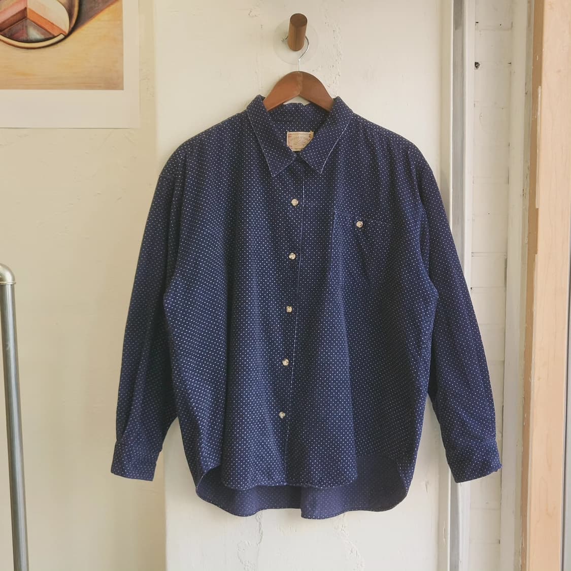 Moonlit field 도트 코듀로이 셔츠 상품이미지3
