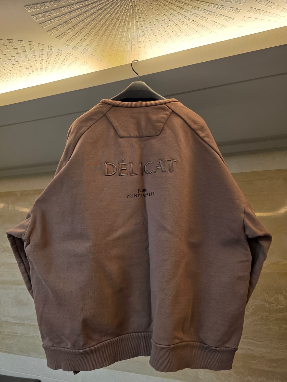 [M]준지 델리켓 맨투맨 브라운 상품이미지2