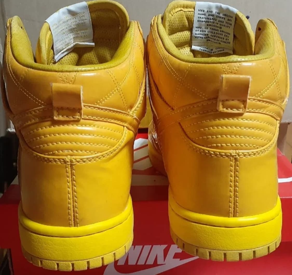 나이키 덩크 하이 슈프림 올림픽 옐로우 260 상품이미지5