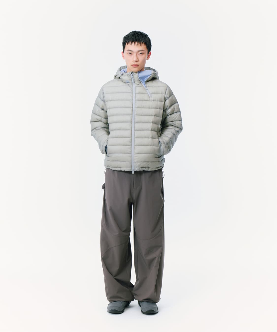 산산기어 서픽스 푸퍼 자켓 그레이 25FW 2사이즈 상품이미지3