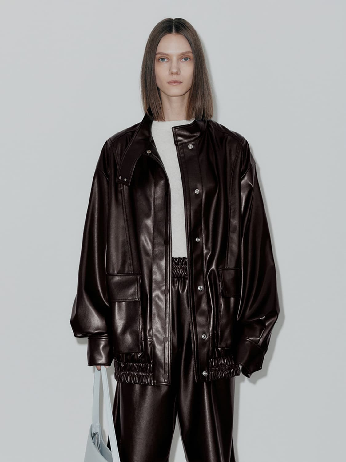 Low classic 가죽자켓 다크브라운 상품이미지3