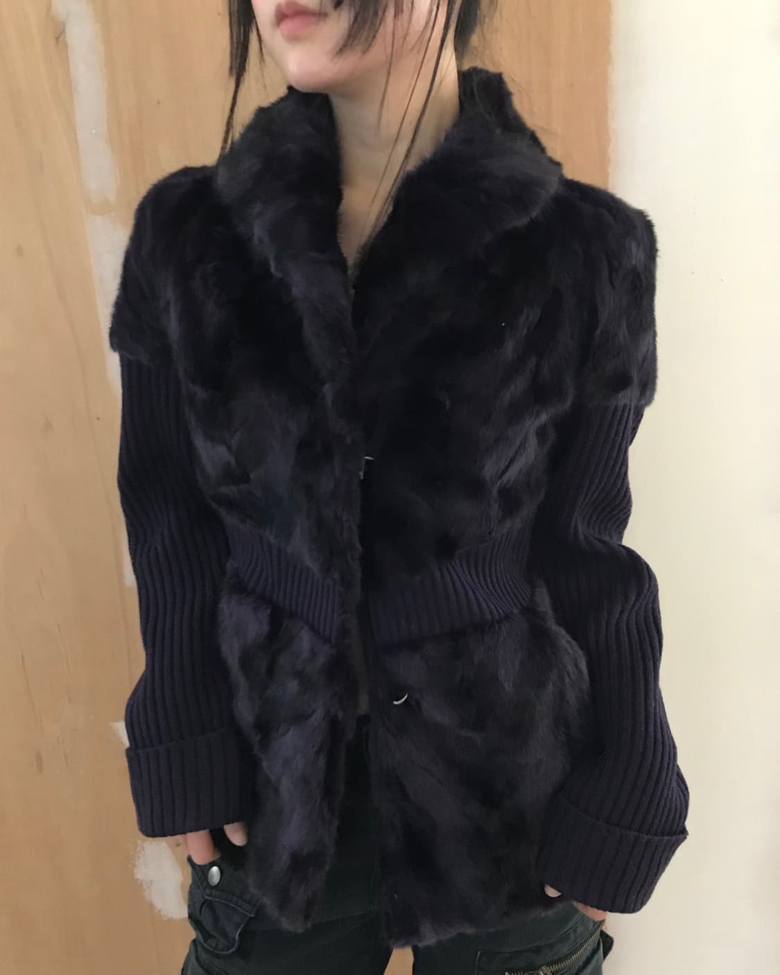 vintage purple fur jacket 상품이미지1