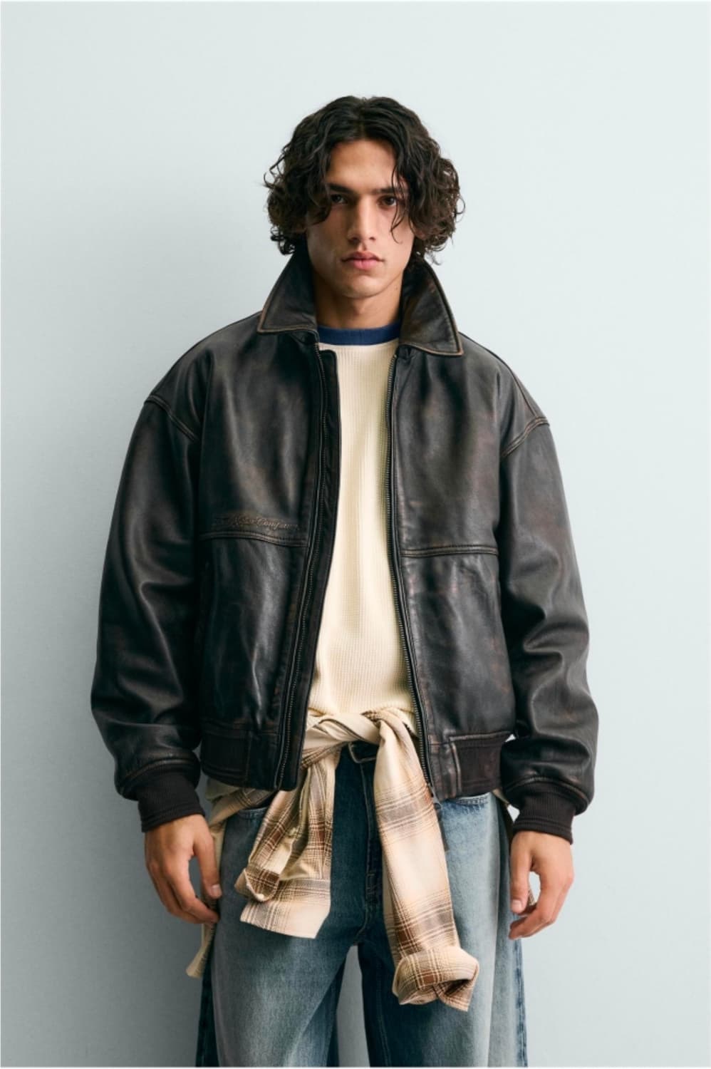 [L]자라 포드 레더 자켓 새상품입니다. 상품이미지2