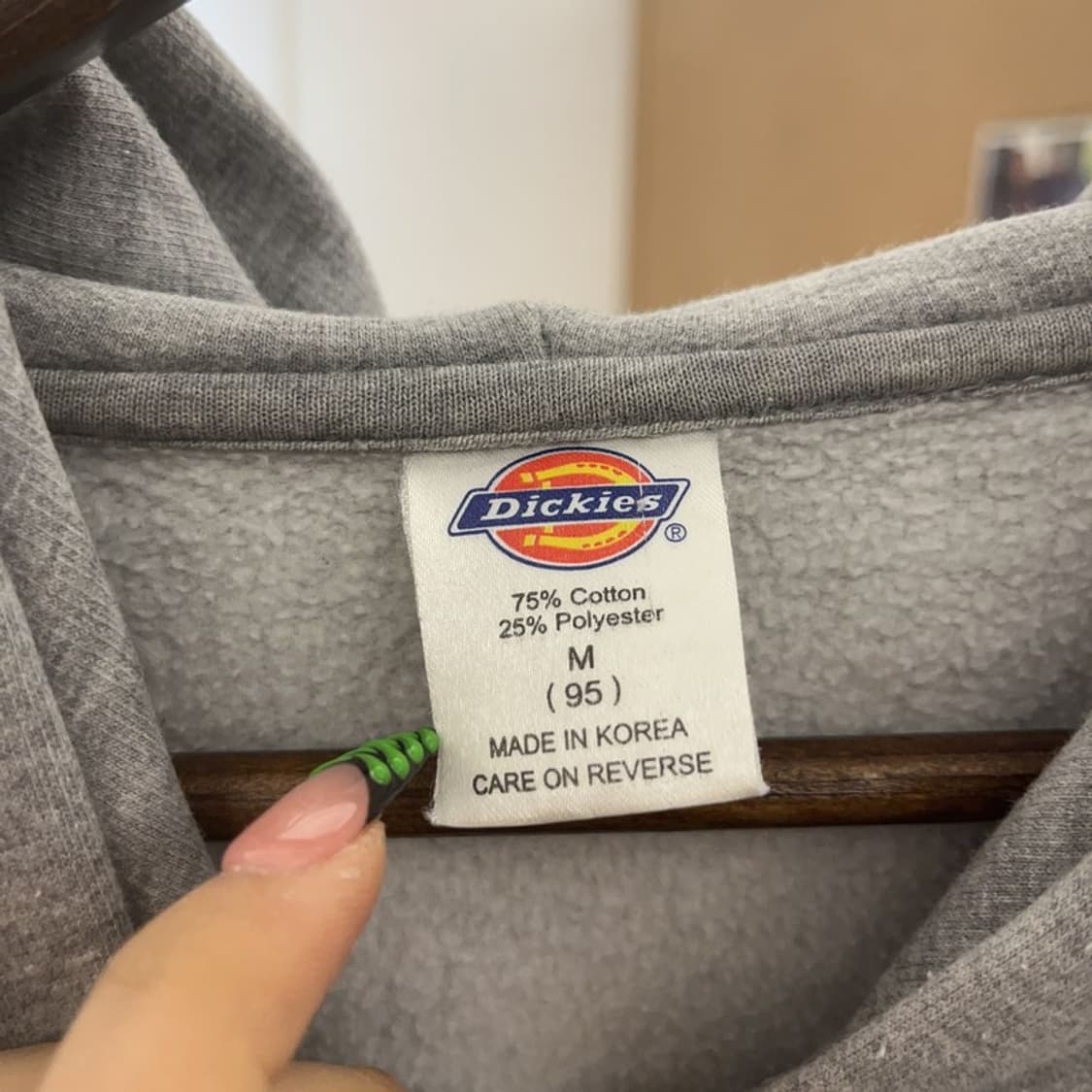 디키즈 올드스쿨 러블리힙 Y2K 핑크로고 후드 집업 M C09145 상품이미지5