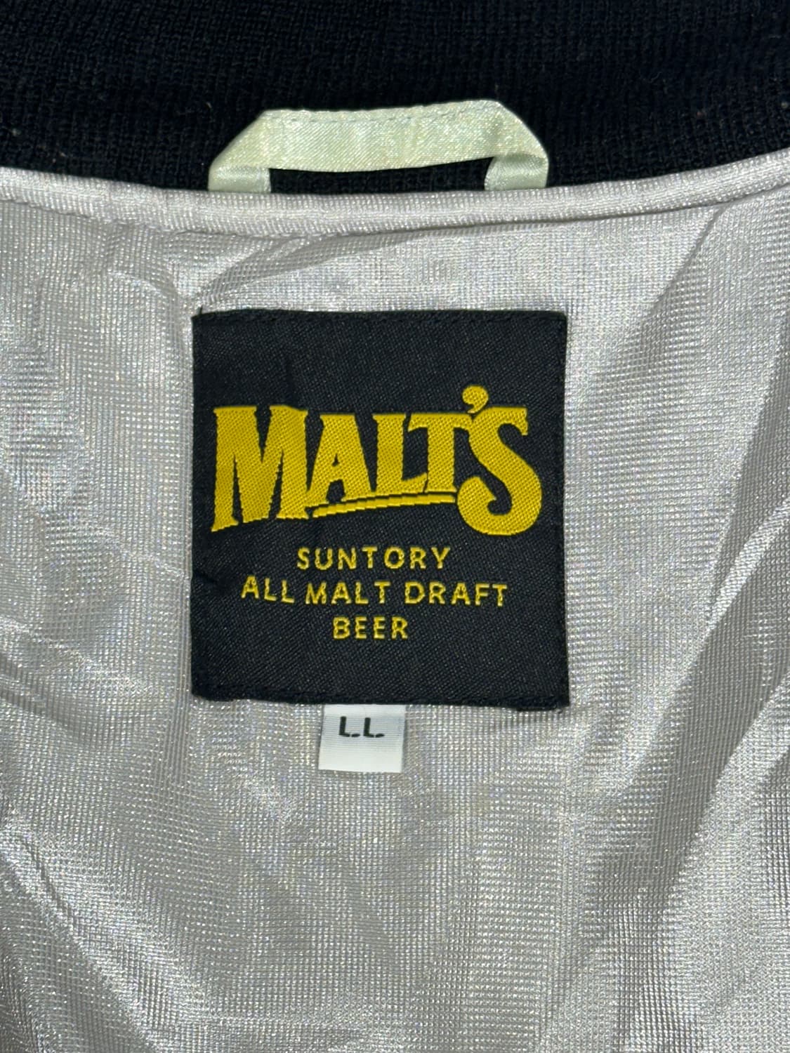 산토리 멜츠 그레이 블랙 배색 바시티 야구 잠바 자켓 L 상품이미지7